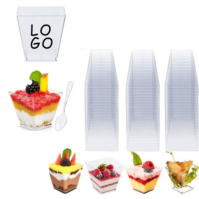 Disposable Plastic Clear Dessert Cup