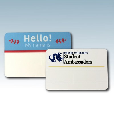 Sublimated Blank Name Tags - Logo w/No Names