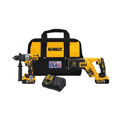 DeWalt 20V Max Xrlithium Cordless Hammerdrill & Reciprocating Saw Combo Kit