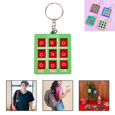 Tic Tac Toe Keyring Mini Toy