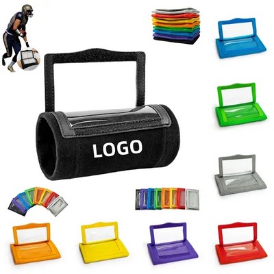 Rugby Playbook PVC Flip Wristband