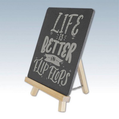 Small Acacia & Slate Easel