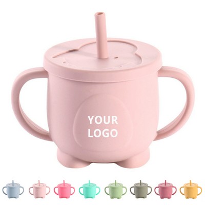 Baby Silicone Straw Cup