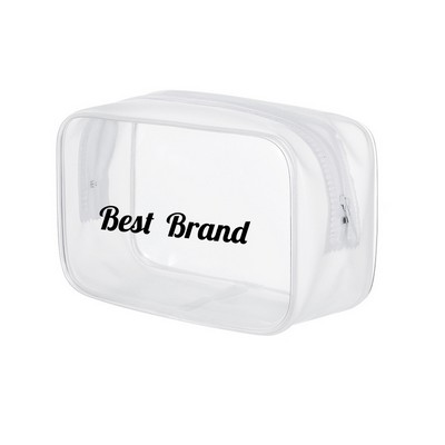 Transparent Zipper PVC Storage Bag