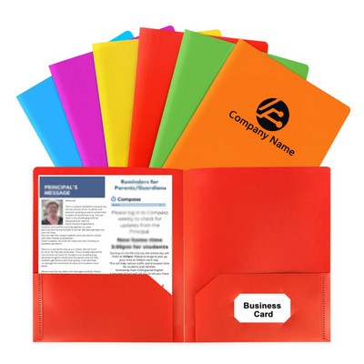 Business Plastic Folders With Pockets