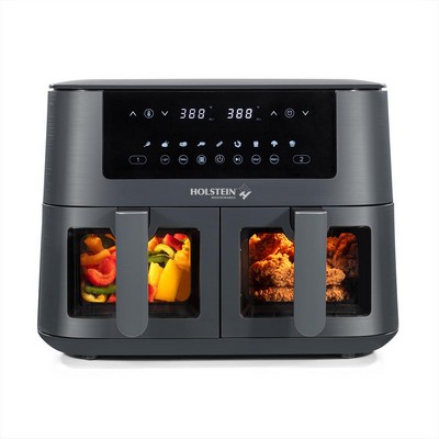 Holstein Housewares 8.4 Qt Dual Basket Digital Air Fryer