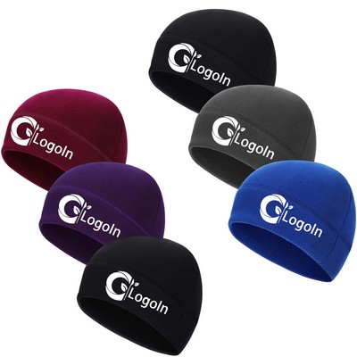 Winter Warm Skull Cap Soft Polar Fleece Beanie Hat Thick Windproof Outdoor