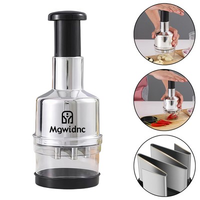 Silver Plated Multi-Function Garlic Press