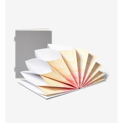 Savor Fan Folio Document Organizer - Slate Exterior, Colorful Interior