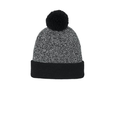 Sport-Tek® Halftime Heather Pom Beanie