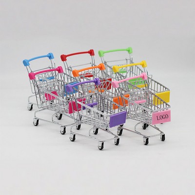 Mini Folding Shopping Cart Toy