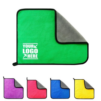 Dual Sided Household Microfiber Towels For Car Cleaning