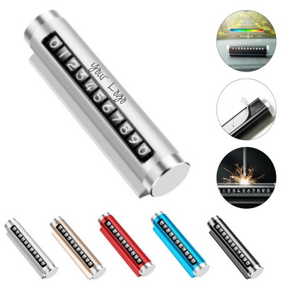 Car Temporary Parking Card Plate