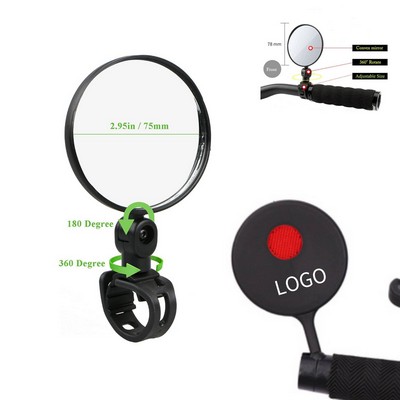 Mountain/Road Bike Rear View Mirror with Silicone Handle