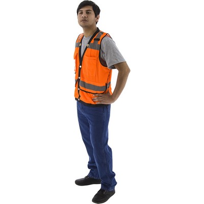 Majestic 75-3208 Hi-Viz Heavy Duty Mesh Vest, ANSI 2