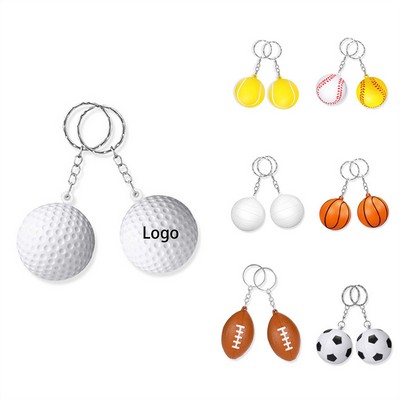 Stress-Relief Basketball Keychain