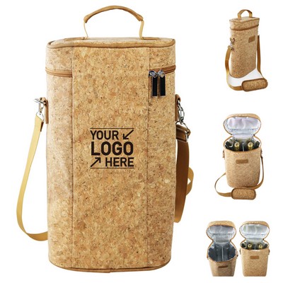 Insulated Wine Cooler Bag, Cork Material – Outdoor Tote