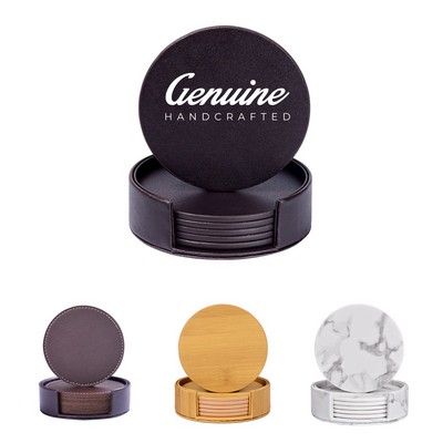 4" Premium PU Drink Coaster