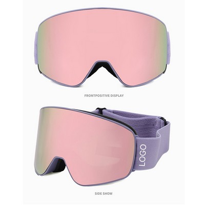 Ski Snow Magnetic Clip-In Goggles Unisex Anti-Fog