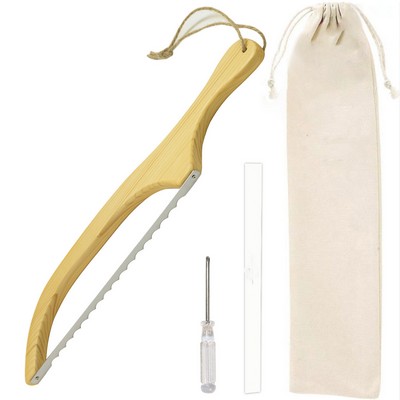 Wooden Serrated Bread Knife