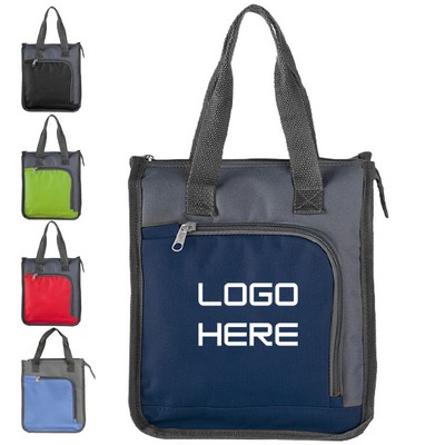Insulated Oxford Cloth Lunch Tote Bag