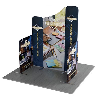 6.5' Magnetic Modular Fabric Display - Five Maglock Panels (Single Sided)