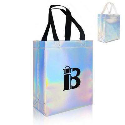 Holographic Non-Woven Laminated Gift Bag w/ Handle