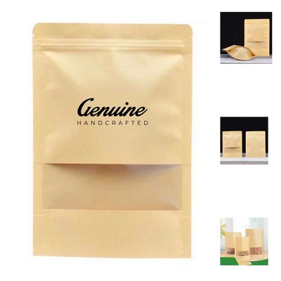 Kraft Paper Stand-up Food Bag with Zip Lock