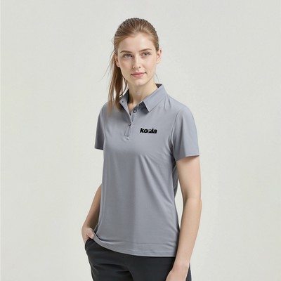 Women's Performance Polo Shirt With Bonded Collar