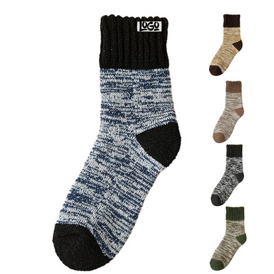 Winter Fleece Lined Non Slip Wool Socks