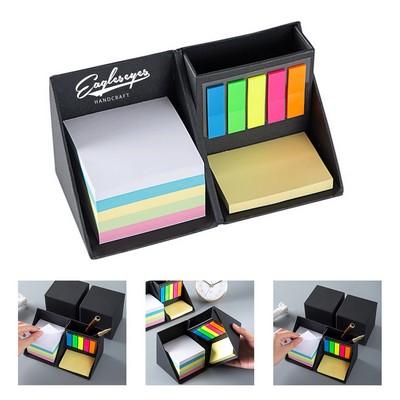 Collapsible Sticky Note Box with Holder