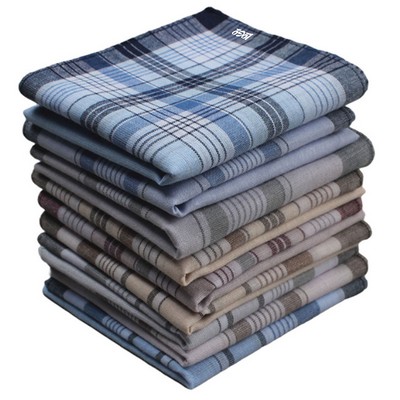 9 Pack Mens Premium Handkerchiefs Cotton