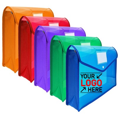 B4 Plastic File Wallet Document Organizer