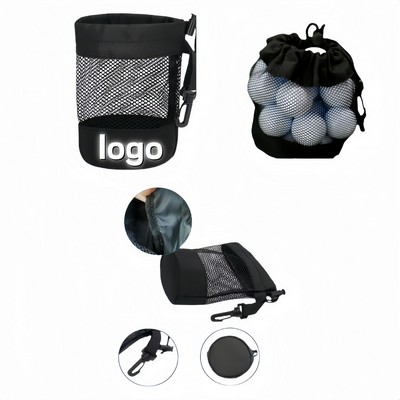 Golf Ball Drawstring Mesh Bag