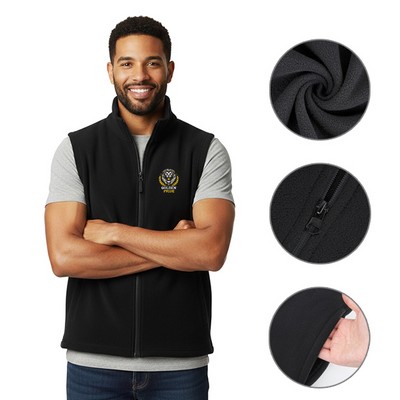Men's Full-zip Polar Fleece Vest