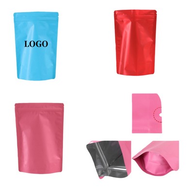 4.8" W x 7.9" H Colorful Zipper Bag Aluminum Foil Stand Up Pouch