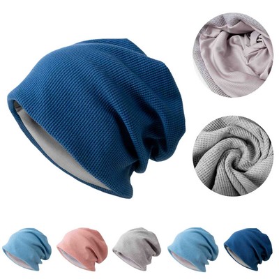 Beanie hats are made of soft polyester which gives you a soft and cozy wearing. Keeps you warm witho