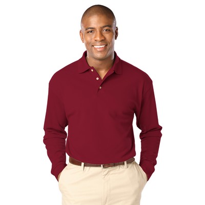 Blue Generation - Men's Pocketless Superblend Long Sleeve Polo