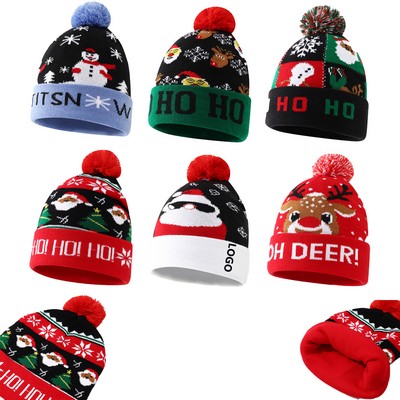 Christmas Winter Cuffed Beanie