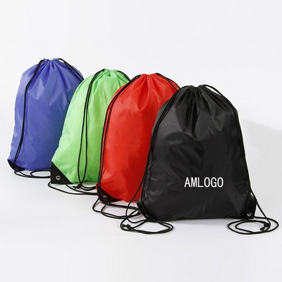 Sporty Polyester Drawcord Backpack