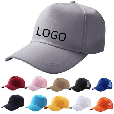 Cotton Solid Color Baseball Cap
