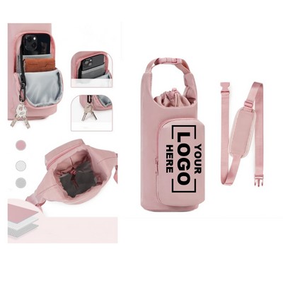 Water Bottle Carrier Bag Shoulder Strap Carrier Sling Bag