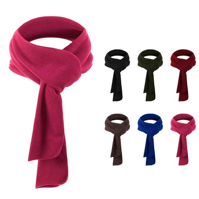 Embroidery Fleece Scarf