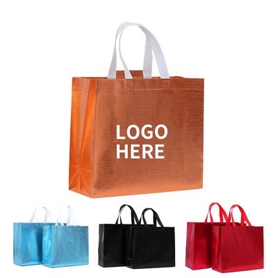 Shiny Foil Lined Shopping Totes