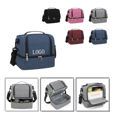 Insulated Lunch Bag Box Cooler w/ Shoulder Strap