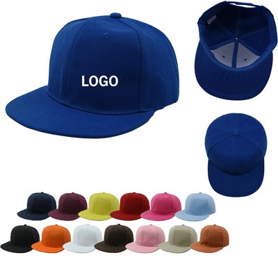 Flat-Brim Hip-Hop Baseball Cap