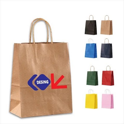 Kraft Paper Bags for Gift Retail Party Shopping(Ocean)