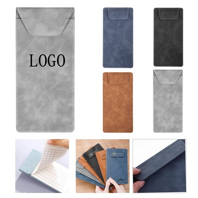 A6 Magnetic Leather Menu Holder for Restaurants & Bars