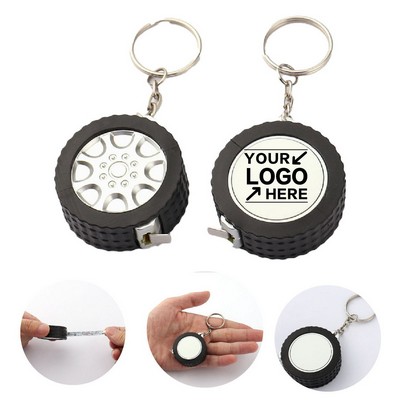Tire Tape Measure Keychain