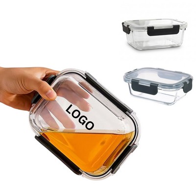 Snap Locking Borosilicate Glass Meal Prep Container (26oz)